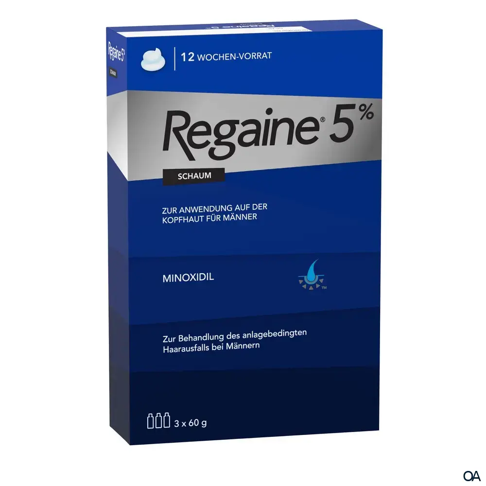REGAINE® Männer 5% Schaum zur Anwendung auf der Kopfhaut*, 3 x 60 g