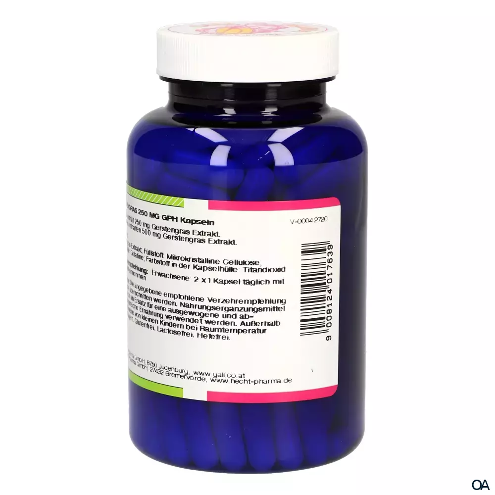 Gall Pharma Gerstengras 250 mg Kapseln