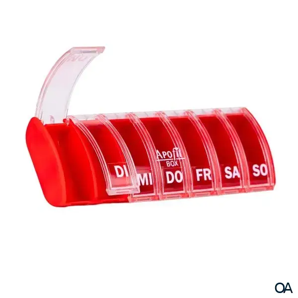 APOfit Wochendispenser 1 Dosierer Box rot