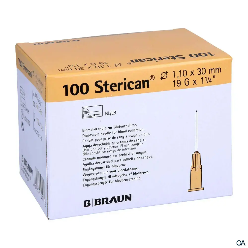 Sterican® Blutentnahme G19 x 1¼", Ø 1,10 x 30 mm, elfenbein