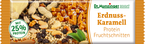 Dr. Munzinger Protein Riegel Erdnuss-Karamell