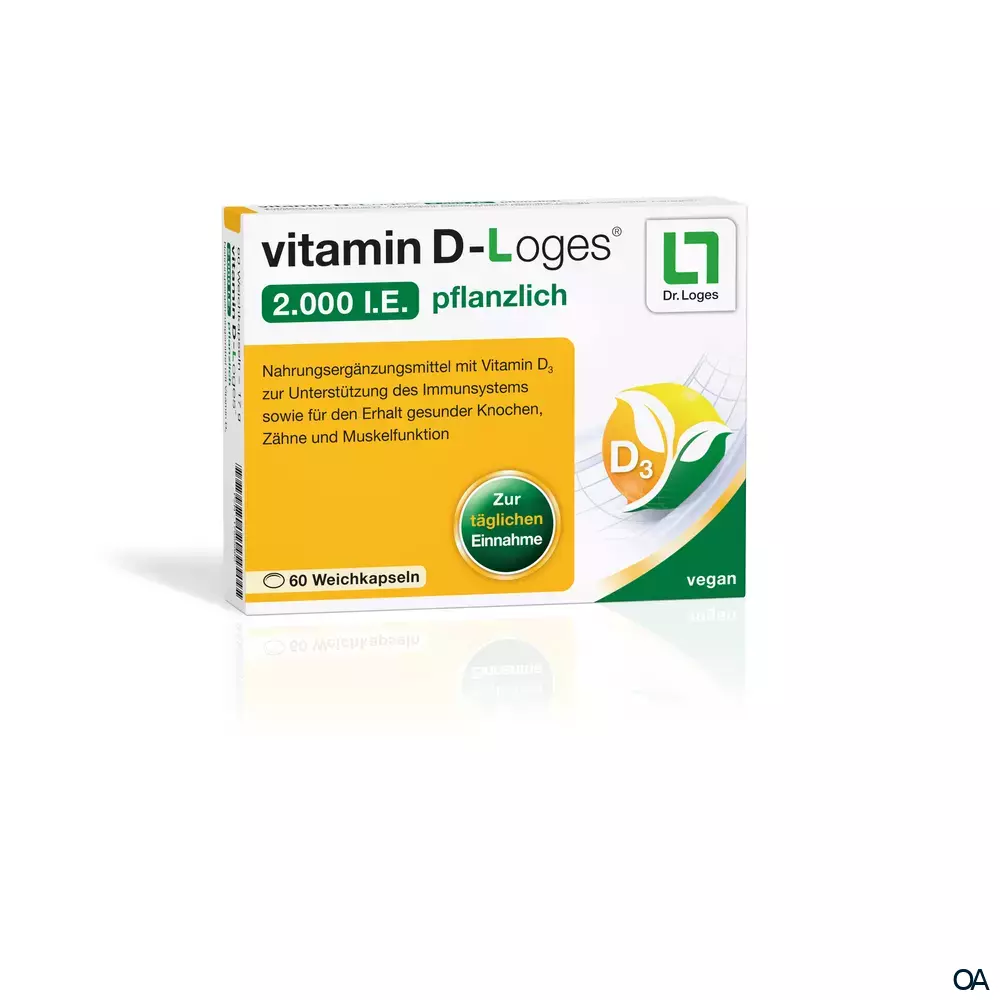 vitamin D‑Loges® 2.000 I.E. pflanzlich Weichkapseln
