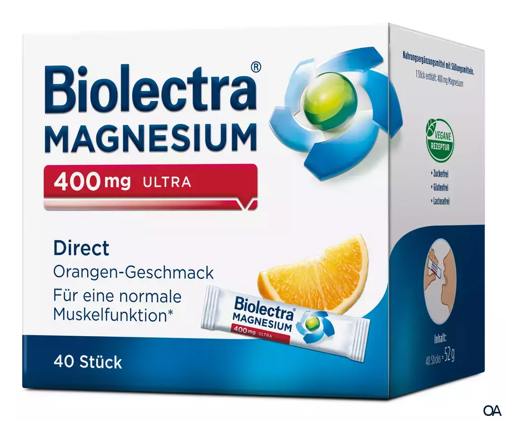 Biolectra® Magnesium 400 mg ultra Direct Orange