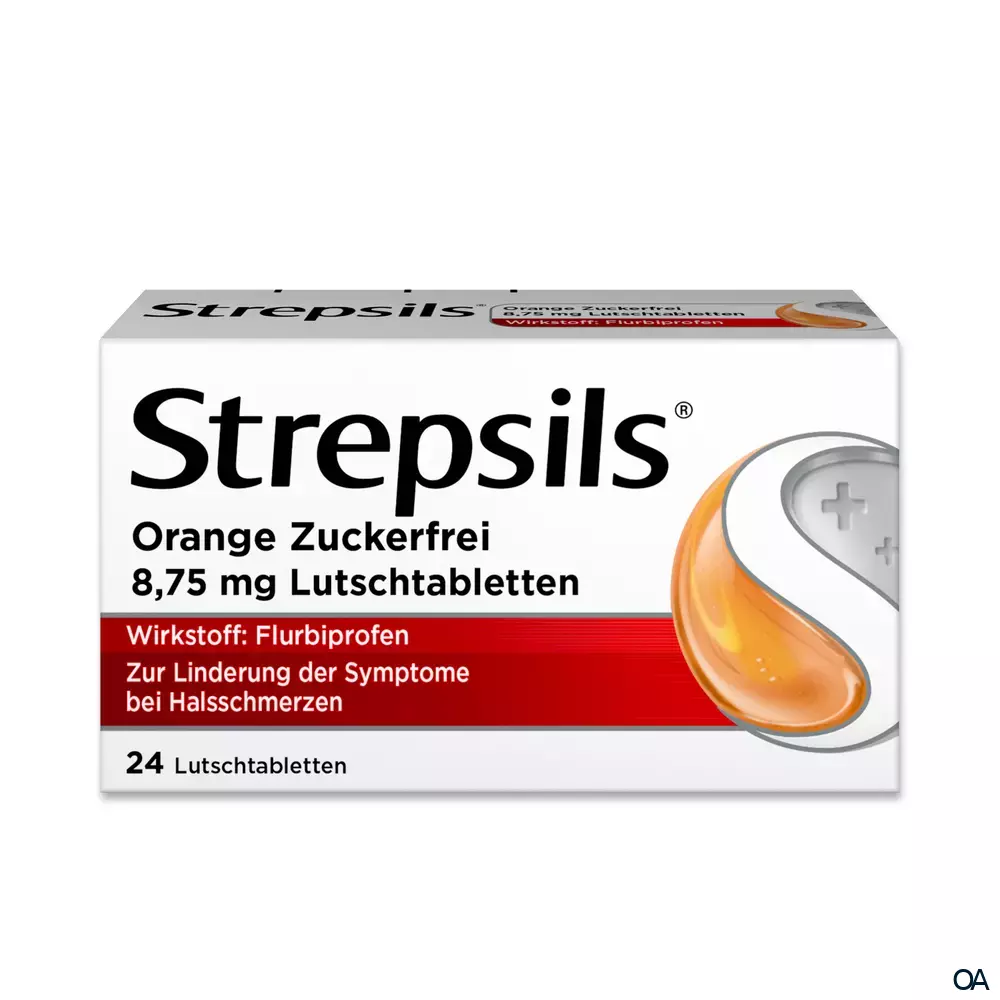 Strepsils® Orange Zuckerfrei 8,75 mg Lutschtabletten