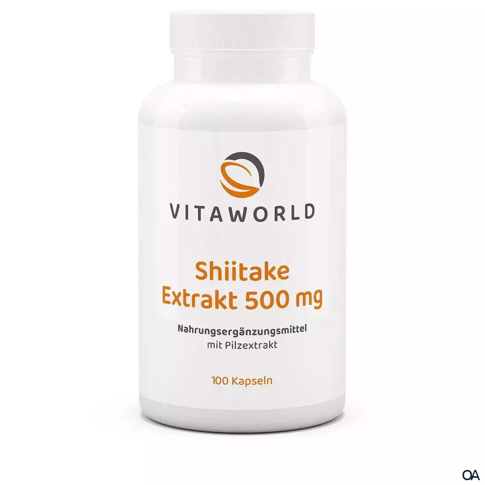 Vitaworld Shiitake Extrakt 500 mg Kapseln