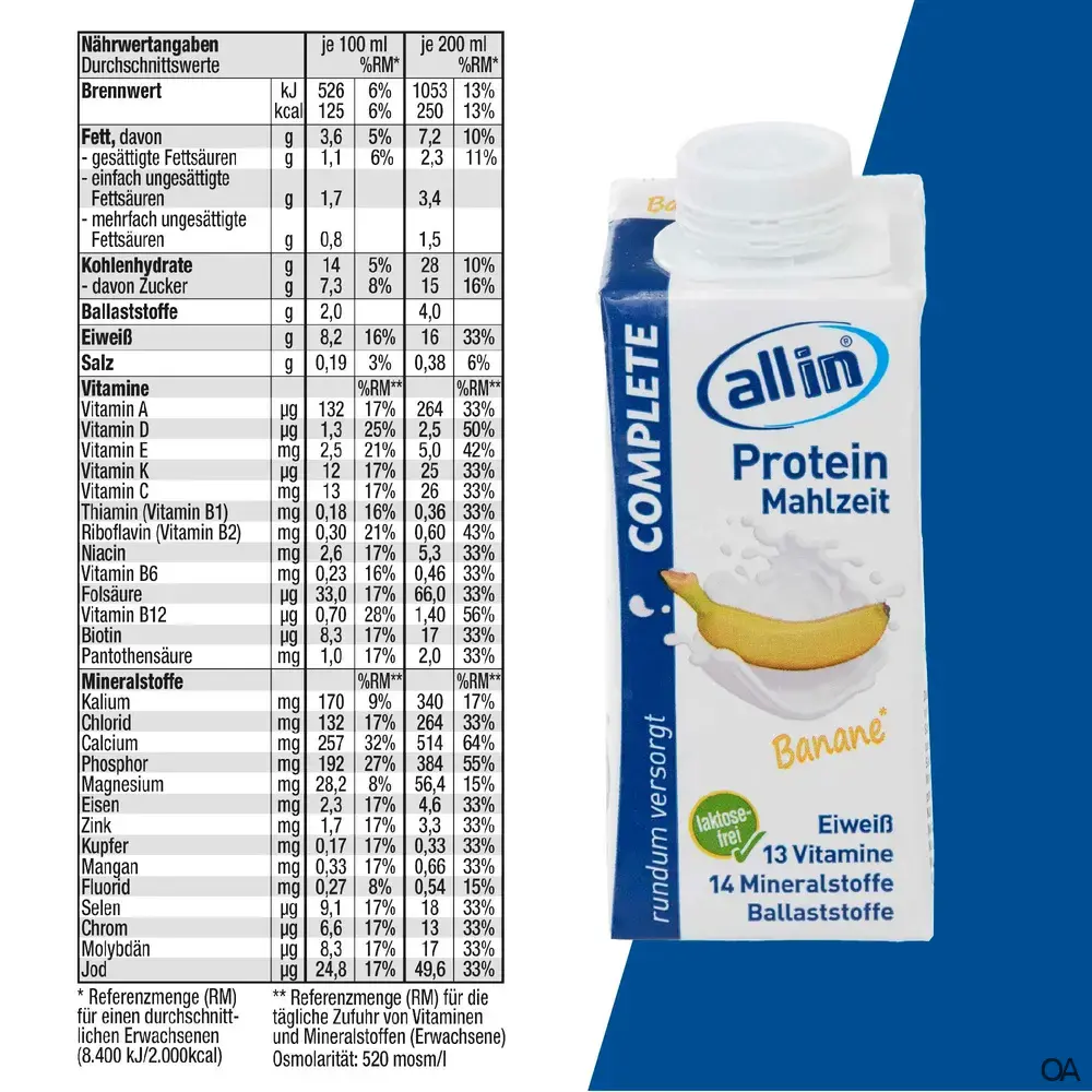 all in® 8er MIX alle COMPLETE Sorten (14 x 200/250ml)