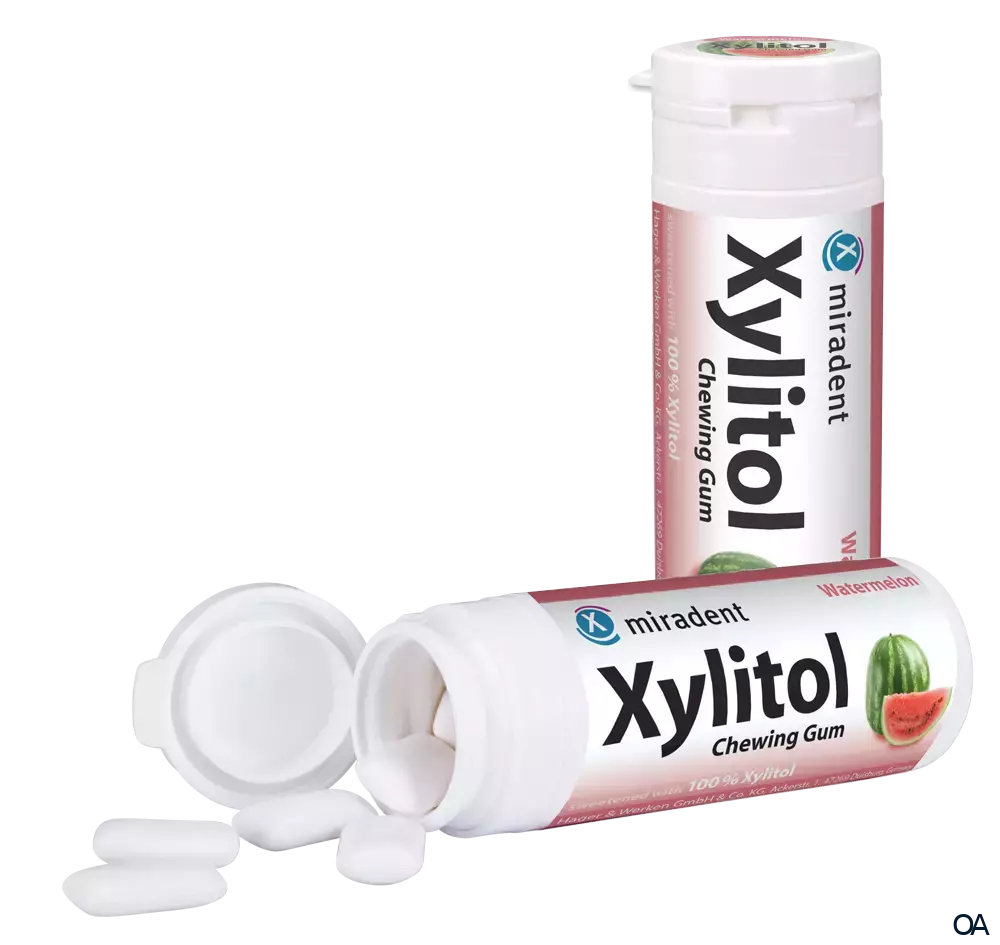 miradent Xylitol Chewing Gum Wassermelone