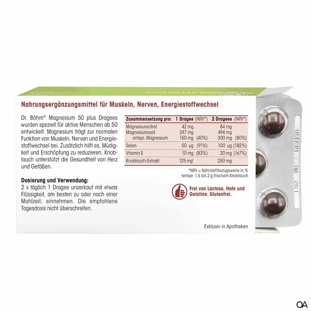 Dr. Böhm® Magnesium 50 plus Dragees