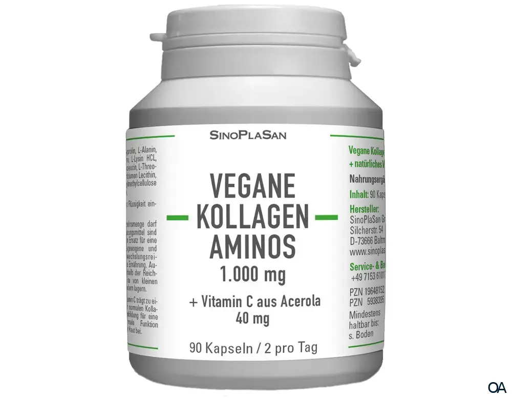 SinoPlaSan Veganes Kollagen + Vitamin C Kapseln