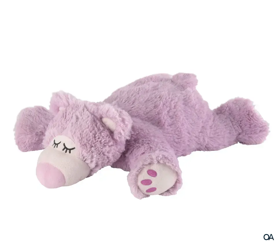 Warmies Sleepy Bär lila Wärmestofftier