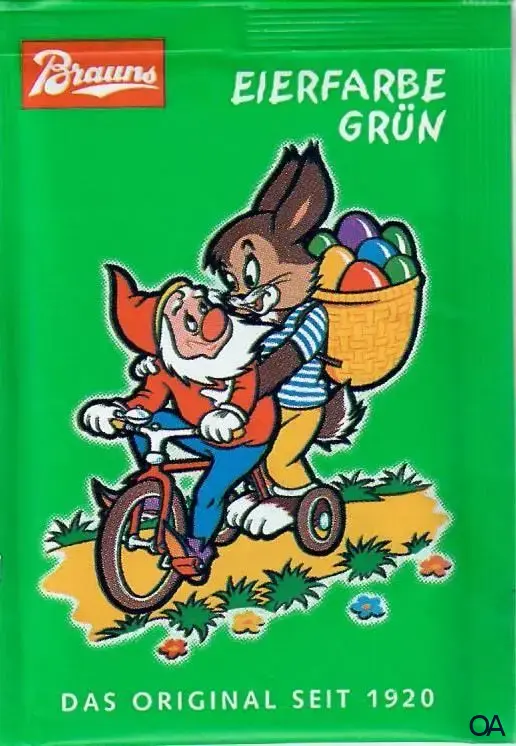 Brauns Eierfarbe Grün