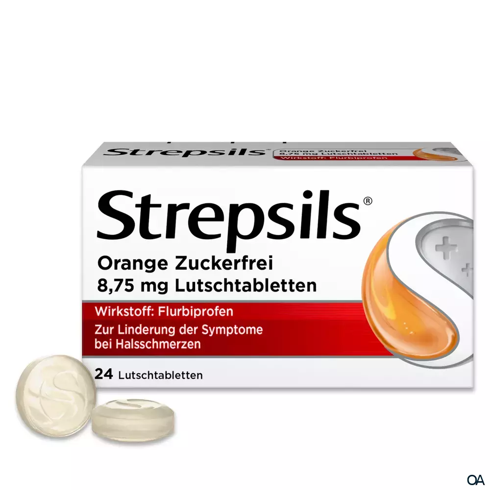 Strepsils® Orange Zuckerfrei 8,75 mg Lutschtabletten