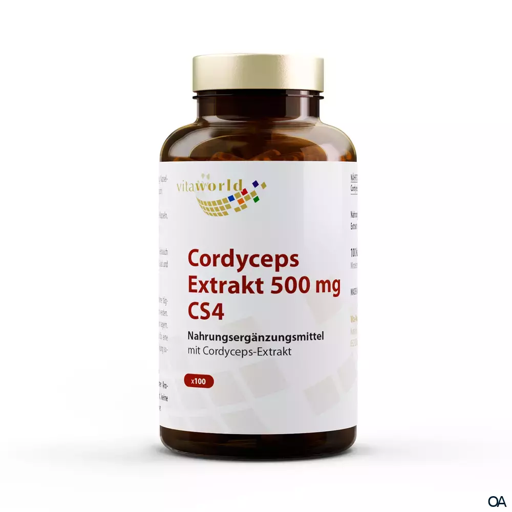 Vitaworld Cordyceps sinensis CS-4 Extrakt 500 mg Kapseln