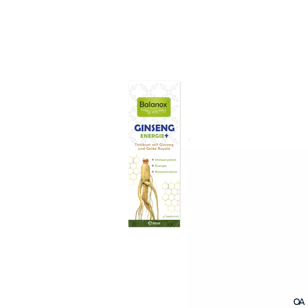 Balanox™ GINSENG ENERGIE+ Tonikum mit Ginseng und Gelée Royale Balanox™ GINSENG ENERGIE+ Tonikum mit Ginseng und Gelée Royale