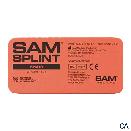 SAM SPLINT Fingerschiene flach 9,5 x 4,5 cm