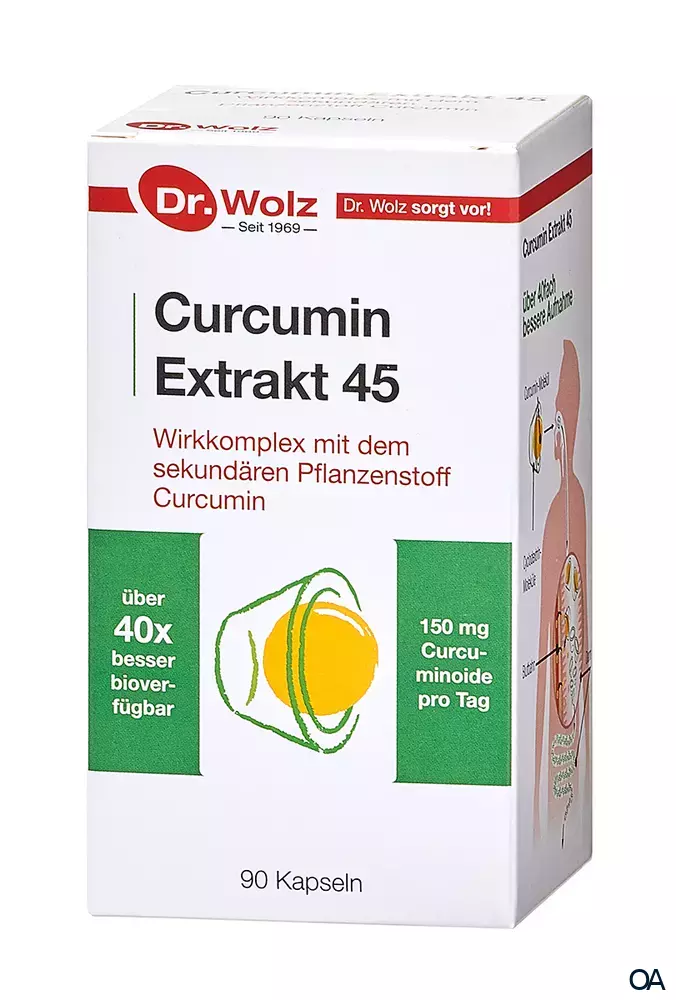 Dr. Wolz Curcumin Extrakt 45 Kapseln