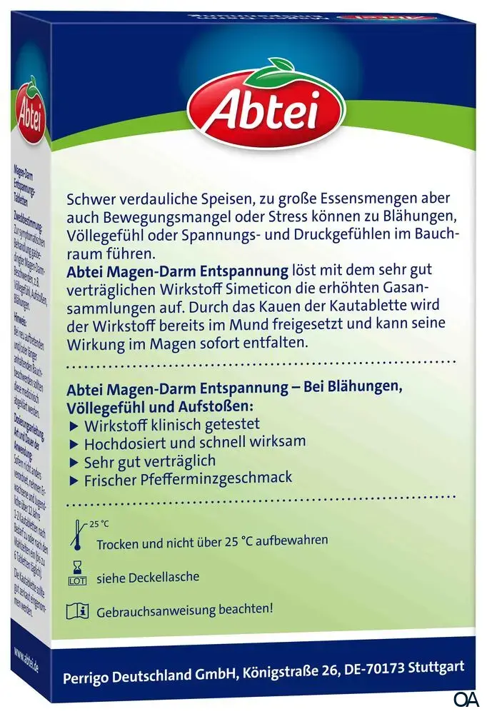 Abtei Magen-Darm Entspannung Kautabletten Abtei Magen-Darm Entspannung Kautabletten