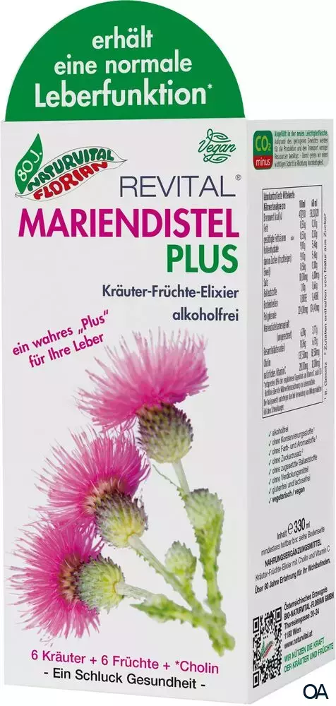 Bio Naturvital Florian Revital Mariendistel Plus Kräuter-Früchte-Elixier Bio Naturvital Florian Revital Mariendistel Plus Kräuter-Früchte-Elixier