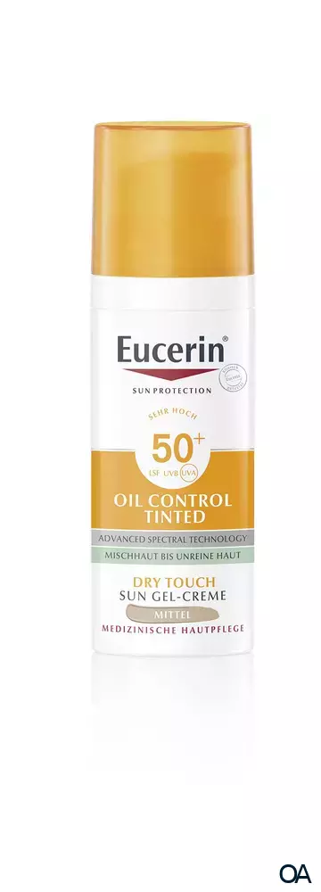 Eucerin® Oil Control Tinted Face Sun Gel-Creme LSF 50+ Mittel