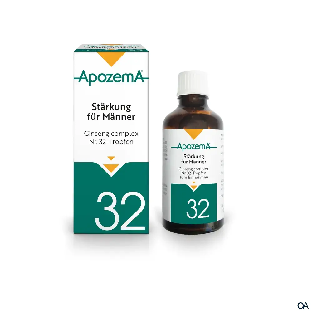 Apozema® Stärkung für Männer Ginseng complex Nr. 32 Tropfen zum Einnehmen Apozema® Stärkung für Männer Ginseng complex Nr. 32 Tropfen zum Einnehmen
