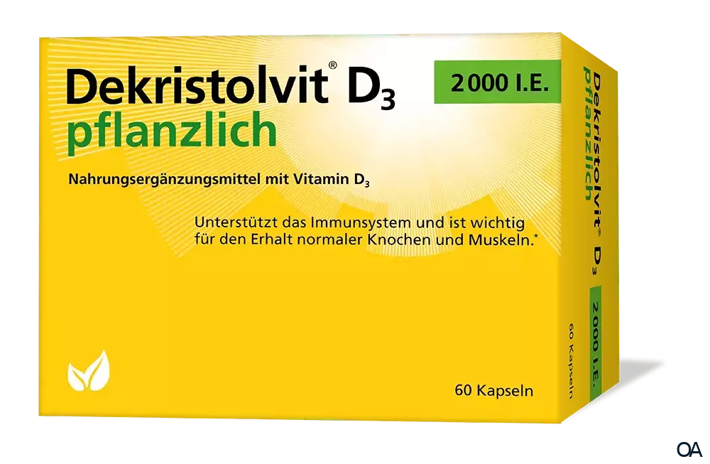Dekristolvit D3 2000 I.E. pflanzlich Kapseln