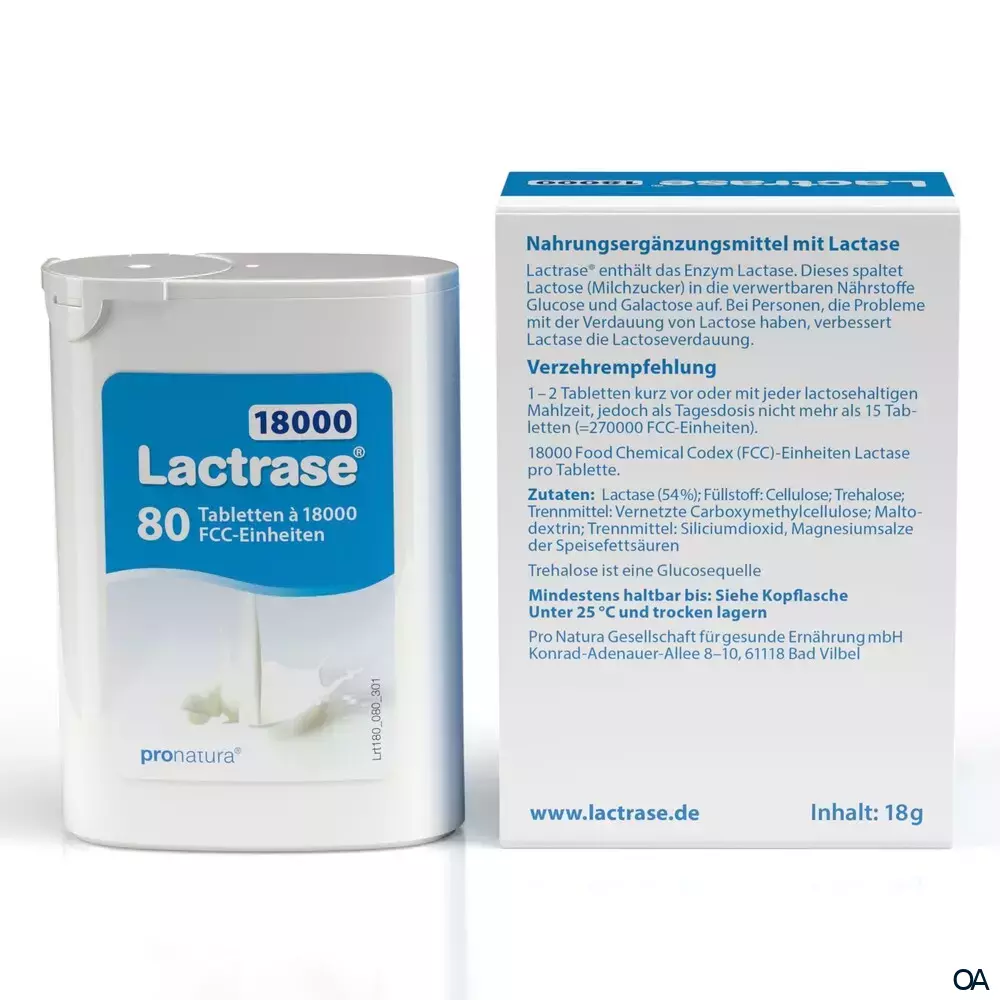 Lactrase® 18000 FCC Tabletten Spender