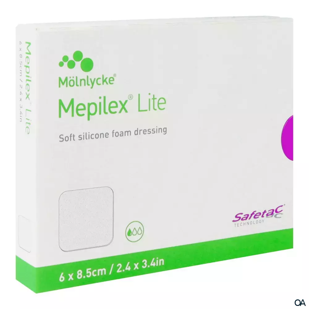 Mepilex® Lite Dünner Schaumverband steril, 6 x 8,5 cm