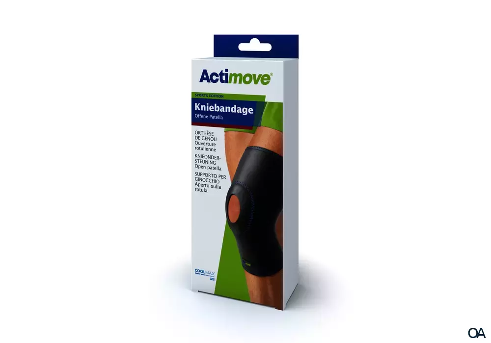 Actimove® Sport Edition Kniebandage Offene Patella Größe L