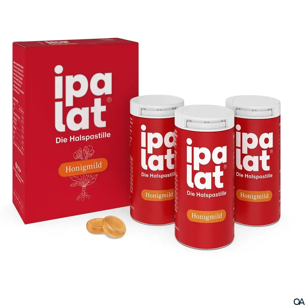 ipalat® Honigmild Halspastillen