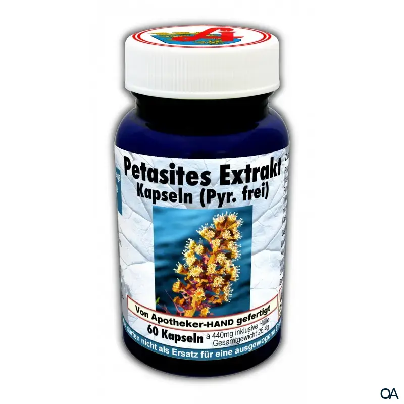 Petasites Extrakt Kapseln (Pyr. frei)