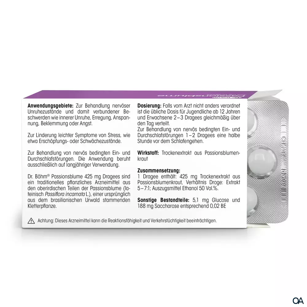Dr. Böhm® Passionsblume 425 mg Dragees