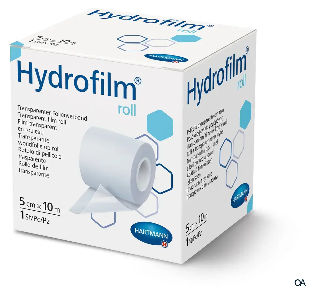 Hydrofilm® transparenter Folienverband roll unsteril, 5 cm x 10 m