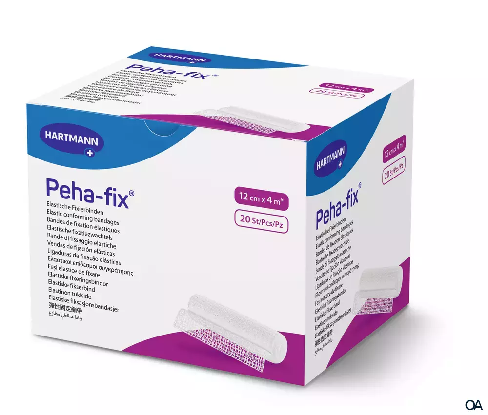 Peha-fix® Elastische Fixierbinde, lose, 12 cm x 4 m