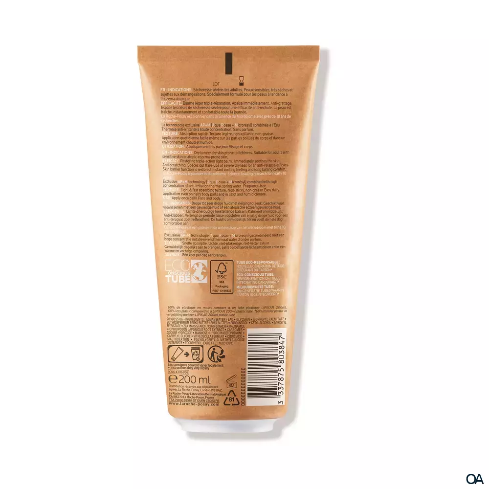 La Roche Posay LIPIKAR BAUME LIGHT AP+M Lotion