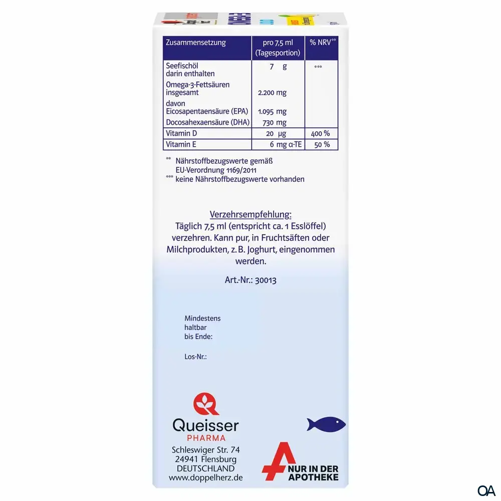 Doppelherz system Omega-3 Liquid Flüssigkeit - Zitrone
