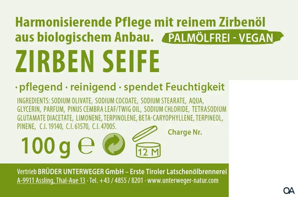 Unterweger Zirben Seife