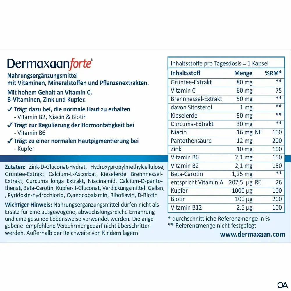 Dermaxaan forte® Kapseln