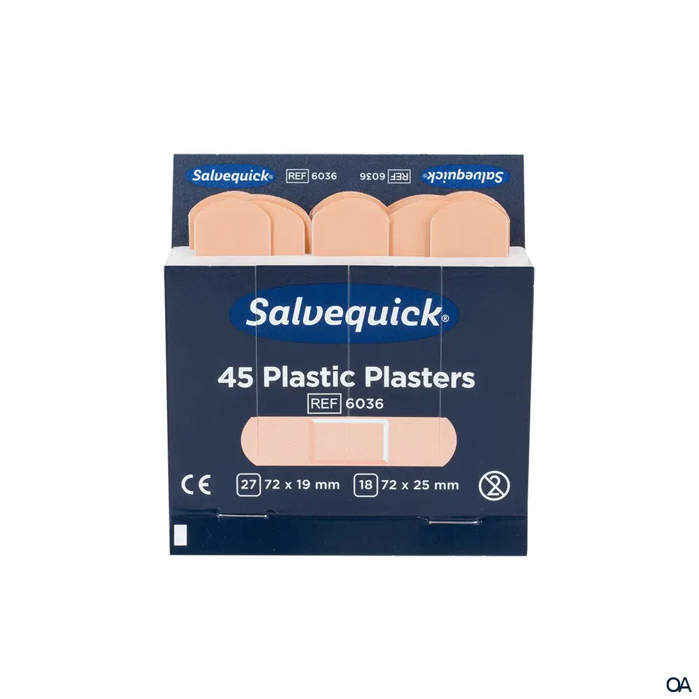 Salvequick® Plastic Pflaster Strips Refill REF 6036 - 2 Größen