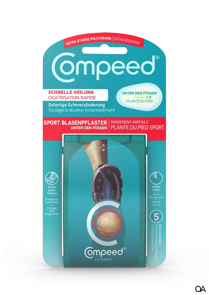Compeed Sport Blasenpflaster unter den Füßen