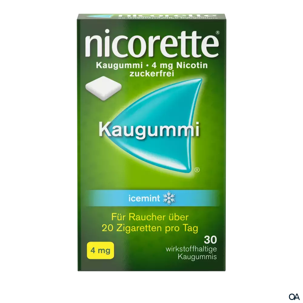 Nicorette® Icemint 4 mg - Kaugummi zur Raucherentwöhnung Nicorette® Icemint 4 mg - Kaugummi zur Raucherentwöhnung