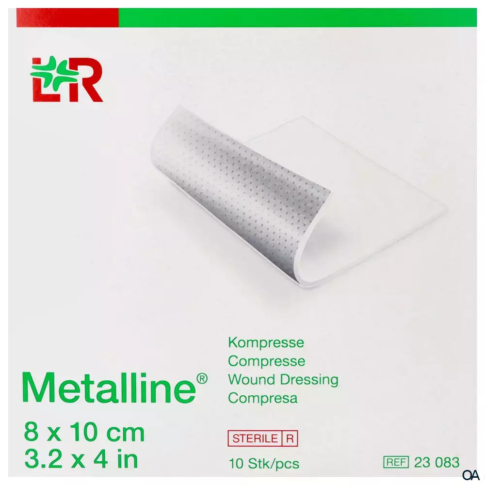 Metalline® Kompressen, steril, einzeln eingesiegelt, 8 x 10 cm