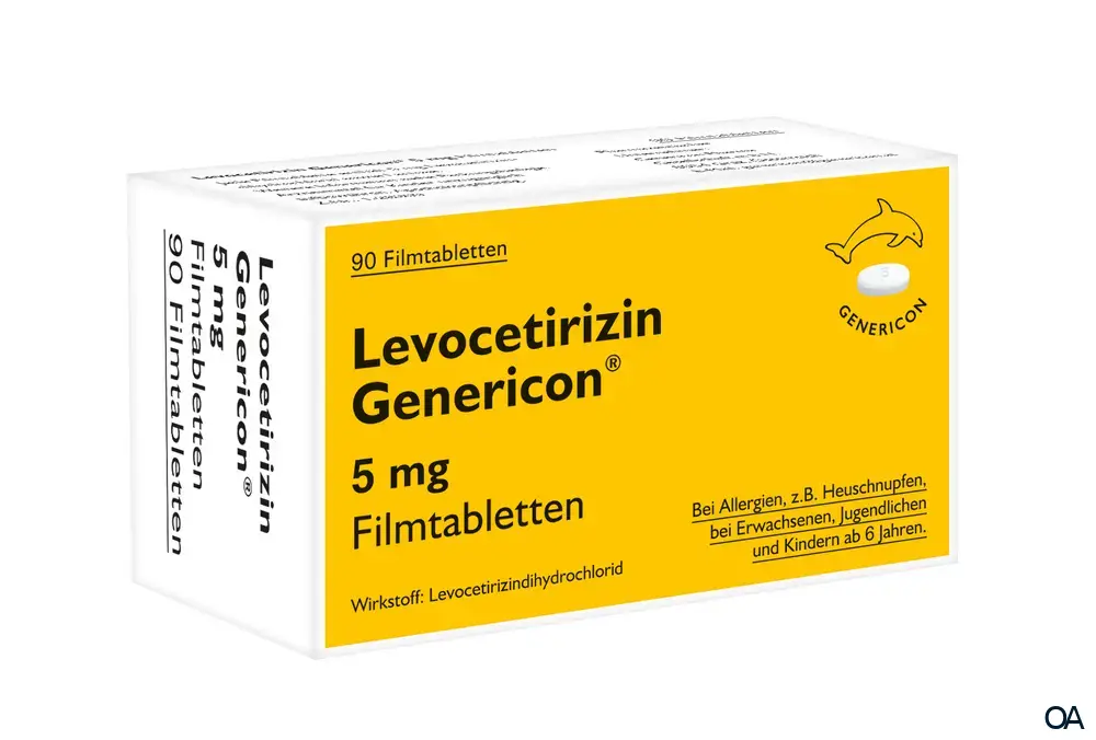 Levocetirizin Genericon® 5 mg Filmtabletten - Linderung bei ...
