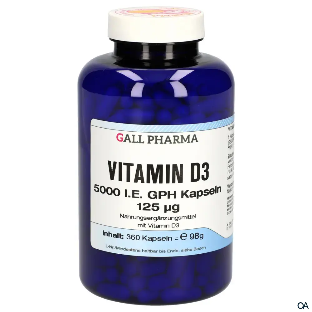 Gall Pharma Vitamin D3 5.000 I.E. Kapseln