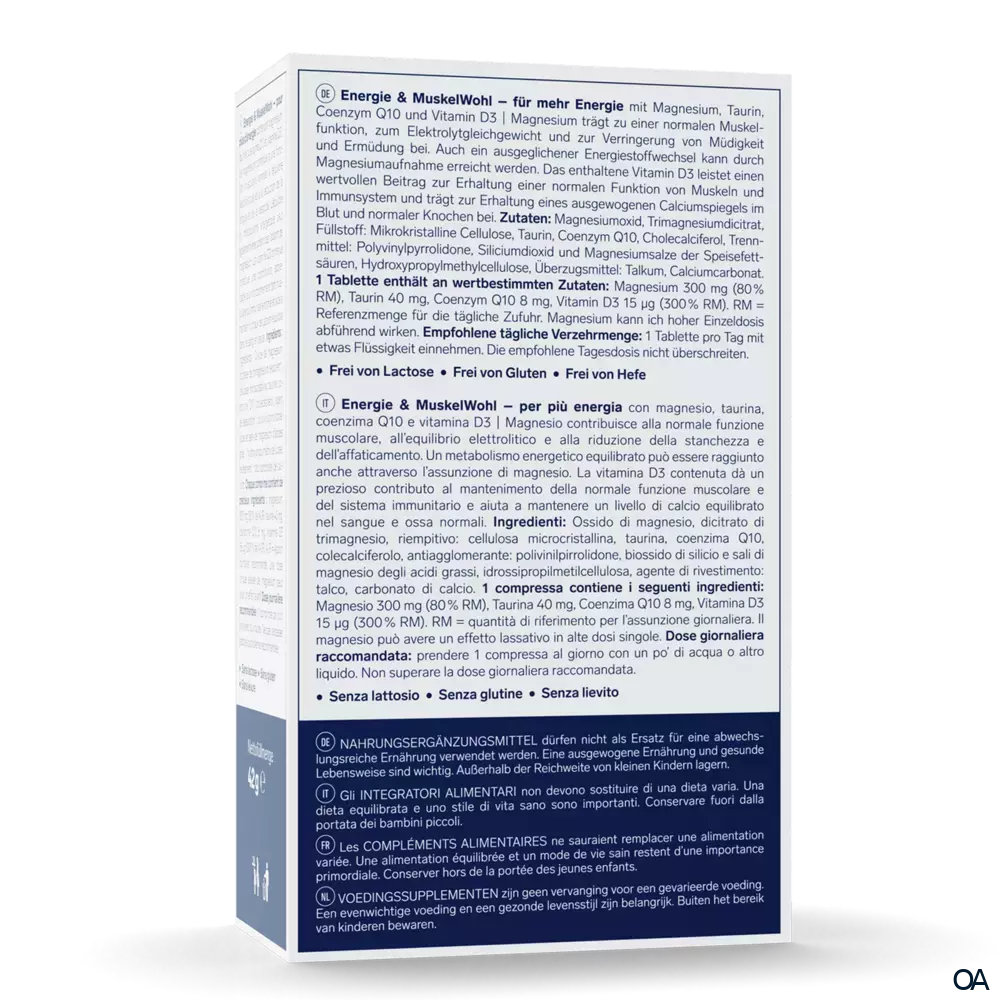 ApoCare Energie & Muskel Wohl Tabletten ApoCare Energie & Muskel Wohl Tabletten