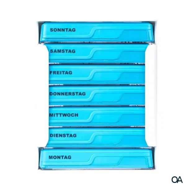 APOfit Wochendispenser 7 Dosierer Planer blau