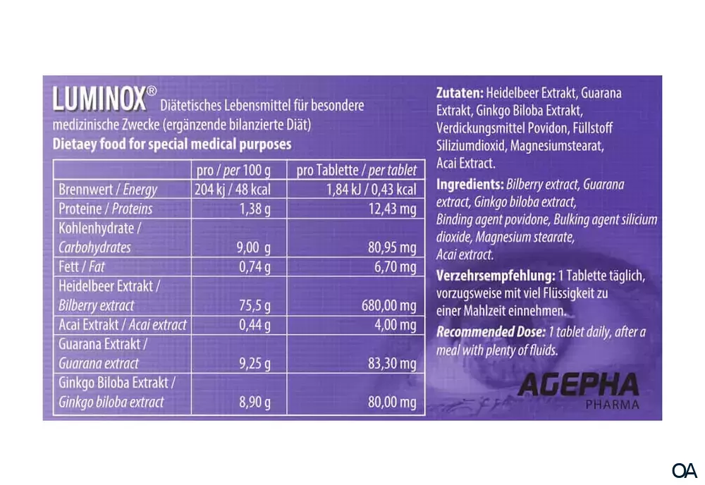 Luminox® Tabletten