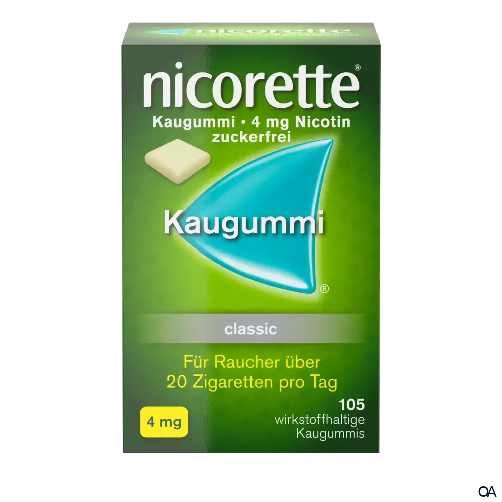 Nicorette® Classic 4 mg - Kaugummi zur Raucherentwöhnung Nicorette® Classic 4 mg - Kaugummi zur Raucherentwöhnung