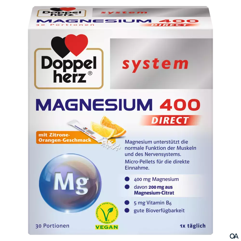 Doppelherz system MAGNESIUM 400 DIRECT Sticks