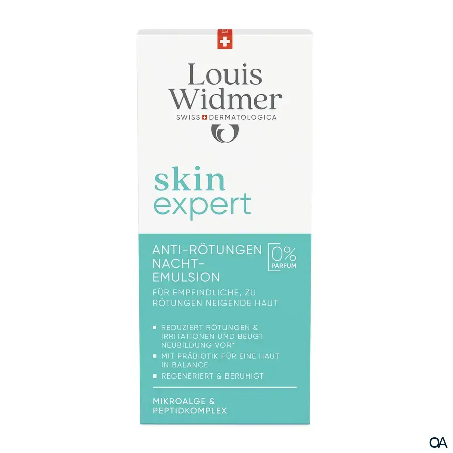 Louis Widmer skinexpert Anti-Rötungen Nachtemulsion - ohne Parfum