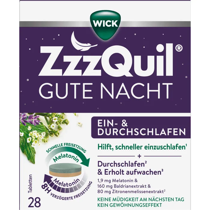 WICK ZzzQuil Ein Durchschlaf Tabletten